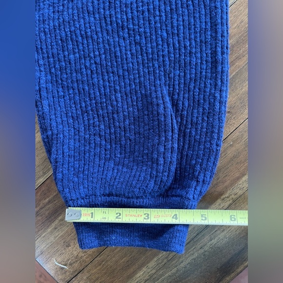 Free People beach sweater knit blue joggers - Picture 7 of 13